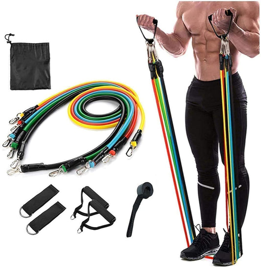 Resistance Bands for Workout for Women & Men (11 pieces) - Anrcollective